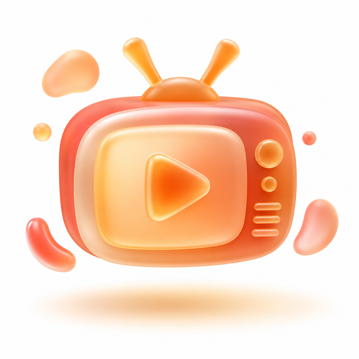 Icono de programa de radio y TV